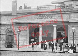 St Bartholomew's Hospital, The Smithfield Entrance c.1895, London