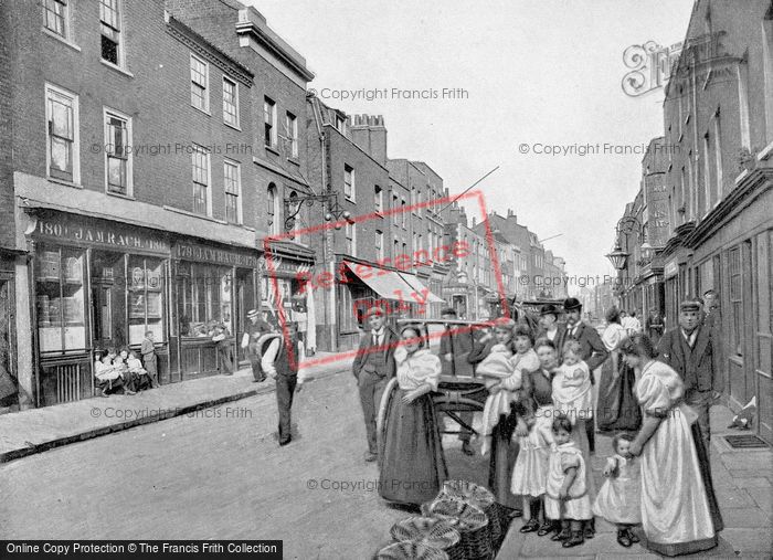 Photo of London, St George Street And Jamrach Wild Beast Importer c.1895