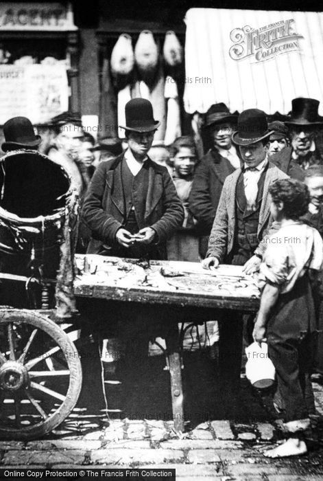 Photo of London, St Giles, Fish Stall 1877
