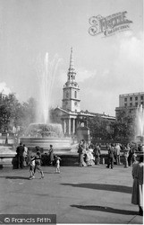 St Martin's And The Fountains c.1955, London