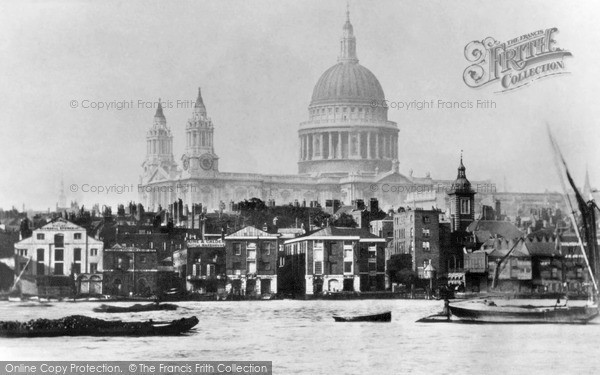 Photo of London, St Paul's Cathedral c.1860