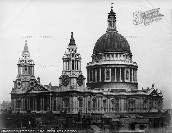 Photo of London, St Paul's Cathedral c.1867