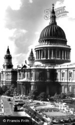St Paul's Cathedral c.1960, London