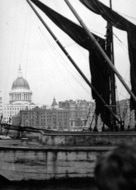 St Paul's Cathedral From The River c.1955, London