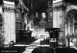St Paul's Cathedral, The Choir Looking East c.1890, London