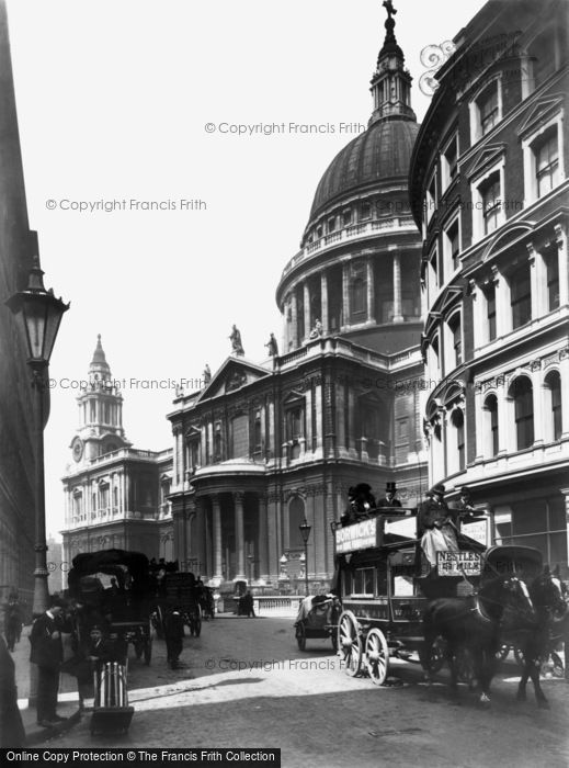 Photo of London, St Paul's From Cannon Street 1905