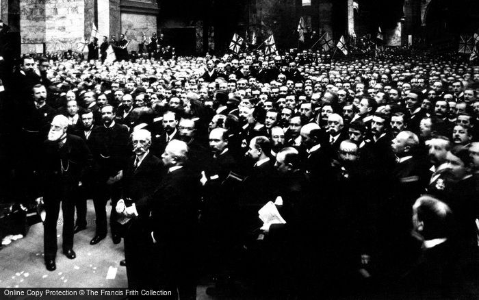 Photo of London, Stock Exchange Celebrating The Relief Of Mafeking 1900