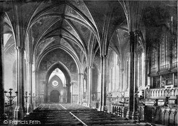 Temple Church, Nave And Choir c.1895, London