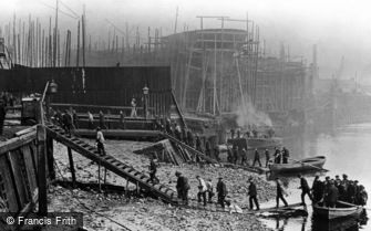 London, Thames Shipbuilding Yard c1910