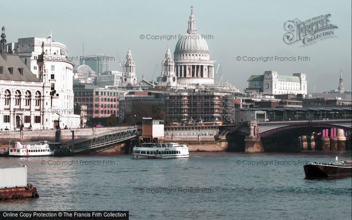 Photo of London, The City, St Paul's Cathedral And Blackfriars Bridge 2010