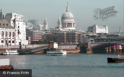 The City, St Paul's Cathedral And Blackfriars Bridge 2010, London