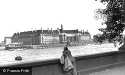 London, the County Hall c1955