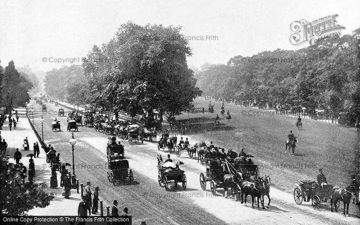 Photo of London, The Drive And Rotten Row, Hyde Park c.1895