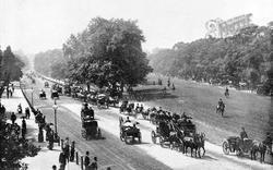 The Drive And Rotten Row, Hyde Park c.1895, London