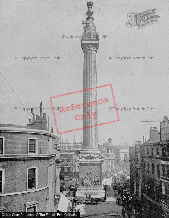 Photo of London, The Great Fire Of London Monument c.1895