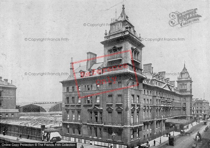 Photo of London, The Great Western Railway Hotel, Paddington Station c.1895