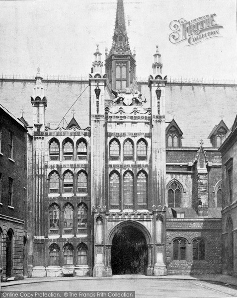 Photo of London, The Guildhall From King Street c.1895