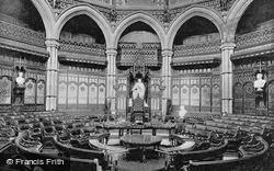 The Guildhall, The Council Chamber c.1895, London