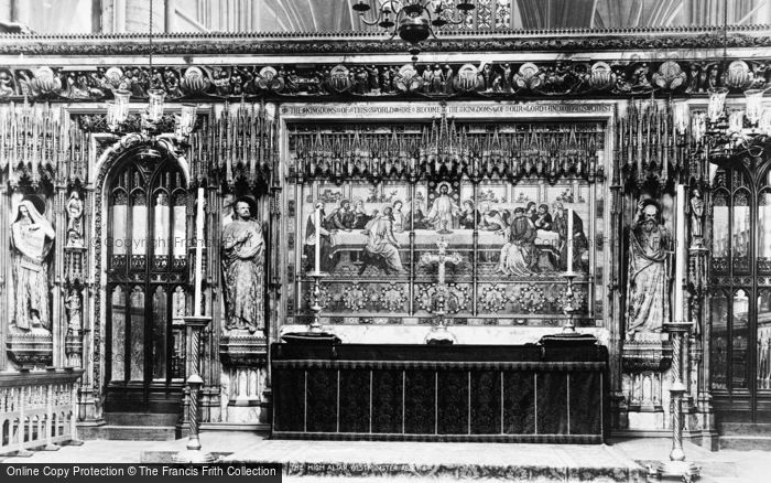 Photo of London, The High Altar, Westminster Abbey c.1890