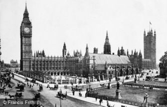 London, the Houses of Parliament 1886