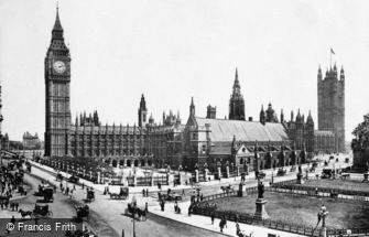 London, the Houses of Parliament 1886