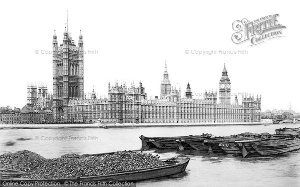 Photo of London, The Houses Of Parliament c.1880