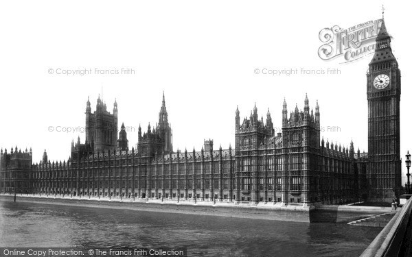 Photo of London, The Houses Of Parliament c.1900