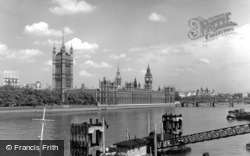The Houses Of Parliament c.1955, London