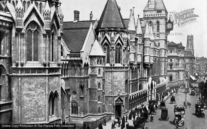 Photo of London, The Law Courts, Temple Bar And Fleet Street c.1895