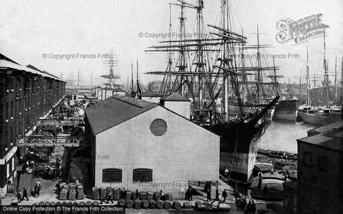 Photo of London, The London Docks, Quays And Shipping c.1895