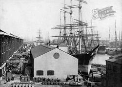 The London Docks, Quays And Shipping c.1895, London