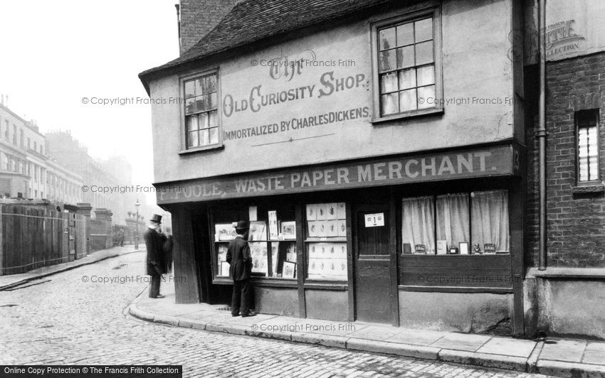 London, the Old Curiosity Shop c1875