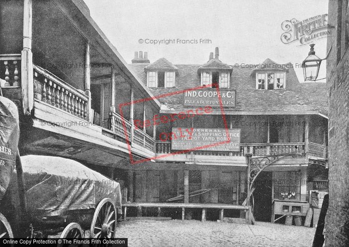 Photo of London, The Old Tabard Inn Courtyard c.1895