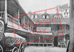 The Old Tabard Inn Courtyard c.1895, London