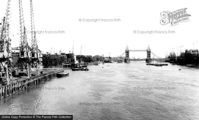 Photo of London, The Pool And Tower Bridge c.1965