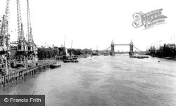 The Pool And Tower Bridge c.1965, London