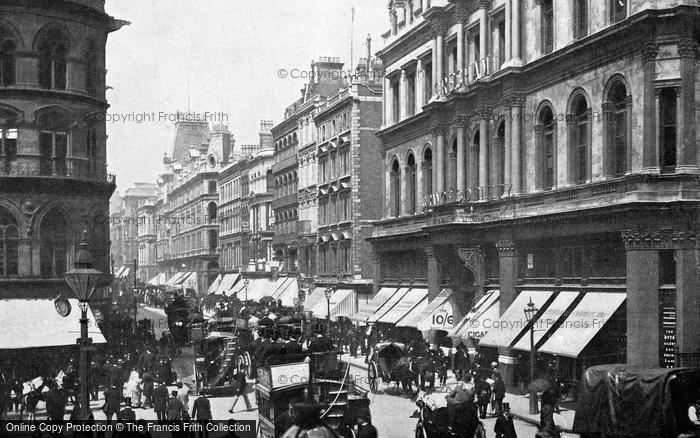 Photo of London, The Poultry From The Mansion House c.1895