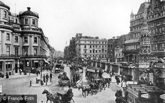 London, the Strand and Charing Cross c1895
