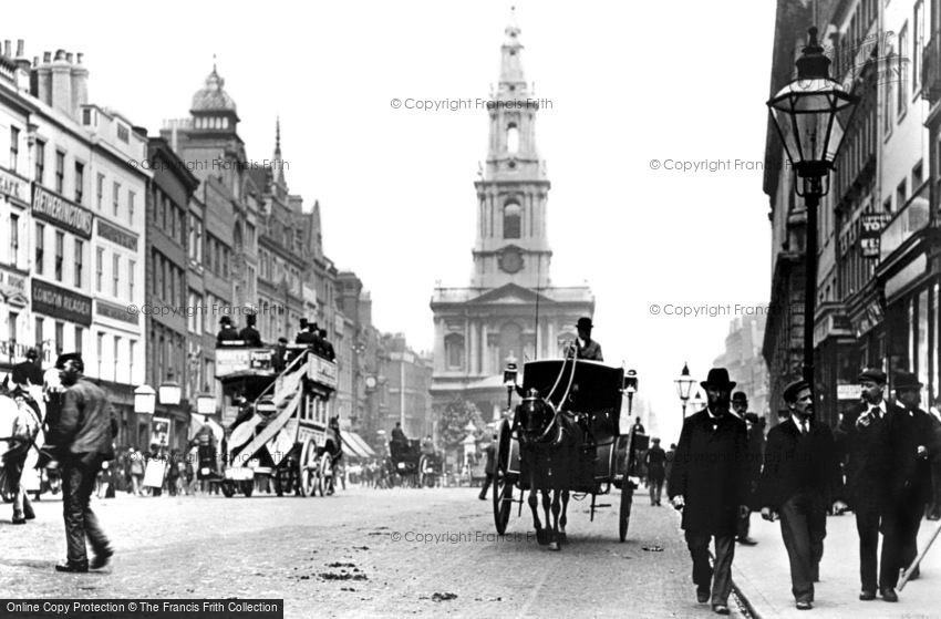 London, the Strand c1900