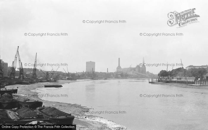 Photo of London, The Thames And Battersea Power Station c.1939