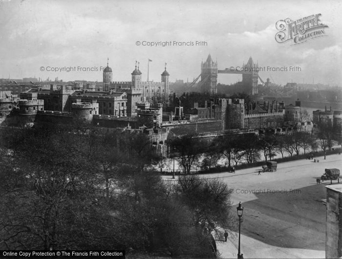 Photo of London, The Tower Of London And Tower Bridge c.1920