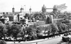 The Tower Of London And Tower Bridge c.1930, London