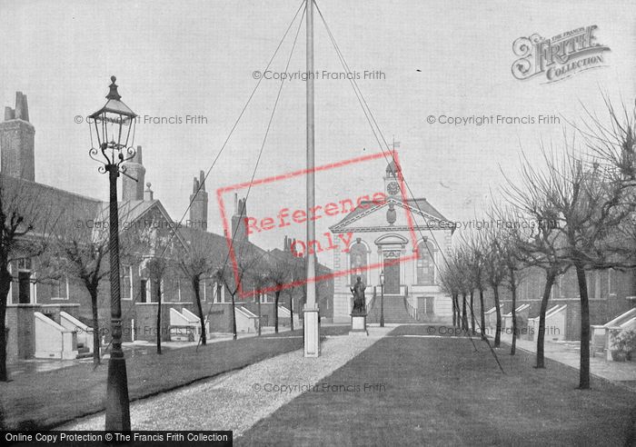 Photo of London, The Trinity Almshouses, Mile End Road c.1895