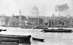 The Waterfront By St Paul's 1890, London