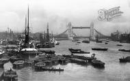 Tower Bridge And Pool Of London 1896, London