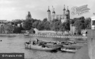 Tower Of London From Tower Bridge c.1950, London