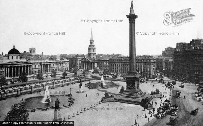 Photo of London, Trafalgar Square 1890