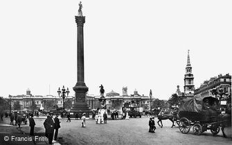 London, Trafalgar Square 1908