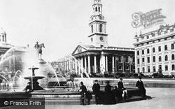 Trafalgar Square And St Martin-In-The-Fields Church 1890, London
