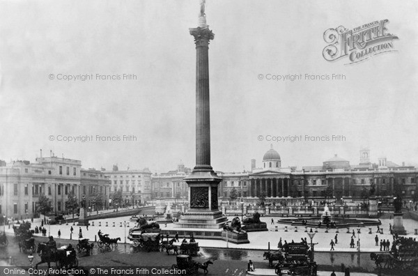 Photo of London, Trafalgar Square c.1890